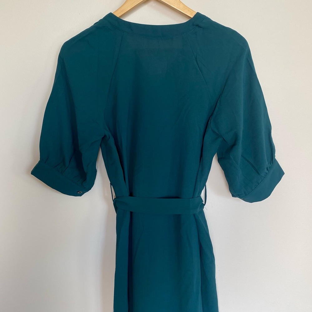 NWT Short Sleeve Button Front Maxi Dress Medium Large - Picture 7 of 12
